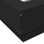 Estructura cama con luces LED madera ingeniería negro 75x190 cm de vidaXL, Camas y somieres - Ref: Foro24-3281155, Precio: 14...