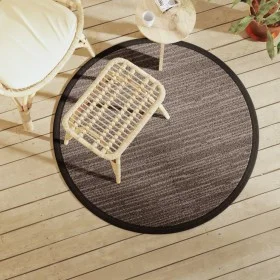 Alfombra de exterior PP marrón Ø120 cm de vidaXL, Protectores para exterior - Ref: Foro24-368486, Precio: 22,28 €, Descuento: %