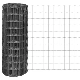 Euro Valla de acero gris 10x1 m de vidaXL, Paneles de vallas - Ref: Foro24-142509, Precio: 41,19 €, Descuento: %