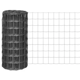 Euro Gray Steel Fence 25x0.8 m by vidaXL, fence panels - Ref: Foro24-142514, Price: 65,00 €, Discount: %