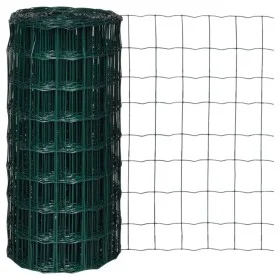 Set de euro valla acero verde 10x0,8 m de vidaXL, Paneles de vallas - Ref: Foro24-140572, Precio: 33,59 €, Descuento: %