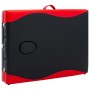 Camilla de masaje plegable 3 zonas aluminio negro y rojo de vidaXL, Mesas de masaje - Ref: Foro24-110238, Precio: 174,62 €, D...