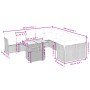 Set de sofás de jardín 11 pzas y cojines ratán sintético gris de vidaXL, Conjuntos de jardín - Ref: Foro24-3271046, Precio: 6...