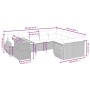 Set de sofás de jardín 10 pzas con cojines ratán sintético gris de vidaXL, Conjuntos de jardín - Ref: Foro24-3272362, Precio:...