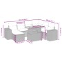 Set de sofás de jardín 8 pzas y cojines ratán sintético gris de vidaXL, Conjuntos de jardín - Ref: Foro24-3275944, Precio: 52...