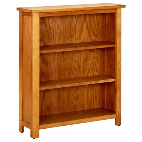 vidaX Estantería de 3 niveles de madera maciza de roble 70x22,5x82 cm en Librerías y estanterías | Comprar online en Foru.es