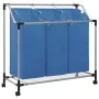 Separador de colada con 3 bolsas acero azul de vidaXL, Cestas para ropa - Ref: Foro24-288331, Precio: 34,57 €, Descuento: %
