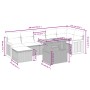 Set de sofás de jardín 8 pzas y cojines ratán sintético gris de vidaXL, Conjuntos de jardín - Ref: Foro24-3274070, Precio: 50...