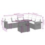 Set de sofás de jardín 7 piezas con cojines ratán PE gris de vidaXL, Conjuntos de jardín - Ref: Foro24-3273538, Precio: 467,4...