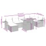 Set de sofás de jardín 8 pzas y cojines ratán sintético gris de vidaXL, Conjuntos de jardín - Ref: Foro24-3275713, Precio: 51...