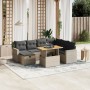 Set de sofás de jardín 8 pzas y cojines ratán sintético gris de vidaXL, Conjuntos de jardín - Ref: Foro24-3271431, Precio: 49...