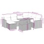 Set de sofás de jardín 8 pzas y cojines ratán sintético gris de vidaXL, Conjuntos de jardín - Ref: Foro24-3271431, Precio: 49...