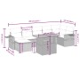 Set de sofás de jardín 8 pzas y cojines ratán sintético gris de vidaXL, Conjuntos de jardín - Ref: Foro24-3271865, Precio: 50...