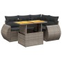 Juego de sofás jardín con cojines 5 pzas ratán sintético gris de vidaXL, Conjuntos de jardín - Ref: Foro24-3272180, Precio: 3...