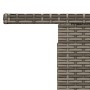 Mesa de jardín superficie de vidrio ratán PE gris 100x55x73 cm de vidaXL, Mesas de jardín - Ref: Foro24-366121, Precio: 102,5...