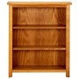 vidaX Estantería de 3 niveles de madera maciza de roble 70x22,5x82 cm en Librerías y estanterías | Comprar online en Foru.es