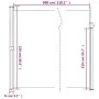 Toldo lateral retráctil gris taupe 220x300 cm de vidaXL, Sombrillas - Ref: Foro24-4004379, Precio: 124,71 €, Descuento: %