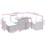 Set de sofás de jardín 8 pzas y cojines ratán sintético gris de vidaXL, Conjuntos de jardín - Ref: Foro24-3276056, Precio: 48...