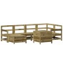 Juego de sofás de jardín 7 pzas madera de pino impregnada de vidaXL, Conjuntos de jardín - Ref: Foro24-3250987, Precio: 467,8...