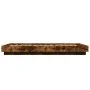 Bed frame with LED lights smoked oak wood 75x190 cm by vidaXL, Beds and slatted bases - Ref: Foro24-3281158, Price: 137,89 €,...