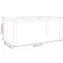 Mesa de comedor Panama madera maciza de pino 180x90x75 cm de vidaXL, Mesas de cocina y de comedor - Ref: Foro24-4005708, Prec...