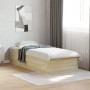 Estructura de cama madera de ingeniería roble Sonoma 75x190 cm de vidaXL, Camas y somieres - Ref: Foro24-841988, Precio: 67,1...