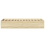 Estructura de cama madera de ingeniería roble Sonoma 75x190 cm de vidaXL, Camas y somieres - Ref: Foro24-841988, Precio: 67,1...