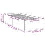 Estructura de cama madera de ingeniería roble Sonoma 75x190 cm de vidaXL, Camas y somieres - Ref: Foro24-841988, Precio: 67,1...