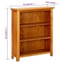 vidaX Estantería de 3 niveles de madera maciza de roble 70x22,5x82 cm en Librerías y estanterías | Comprar online en Foru.es