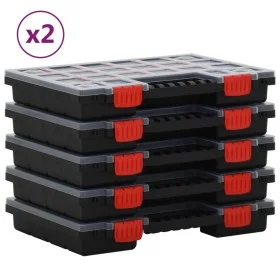 Accessory boxes 10 units polypropylene 34.5x25x5 cm by vidaXL, Toolboxes - Ref: Foro24-3106443, Price: 83,16 €, Discount: %