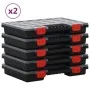 Accessory boxes 10 units polypropylene 34.5x25x5 cm by vidaXL, Toolboxes - Ref: Foro24-3106443, Price: 83,16 €, Discount: %