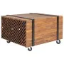 Teak wood side table 60x60x38 cm by vidaXL, Side tables - Ref: Foro24-244515, Price: 84,18 €, Discount: %