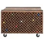 Teak wood side table 60x60x38 cm by vidaXL, Side tables - Ref: Foro24-244515, Price: 84,18 €, Discount: %