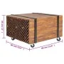 Teak wood side table 60x60x38 cm by vidaXL, Side tables - Ref: Foro24-244515, Price: 84,18 €, Discount: %