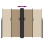 Toldo lateral retráctil gris taupe 180x600 cm de vidaXL, Sombrillas - Ref: Foro24-4004649, Precio: 150,10 €, Descuento: %