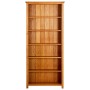 vidaX Estantería de 6 niveles de madera maciza de roble 80x22,5x180 cm en Librerías y estanterías | Comprar online en Foru.es