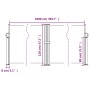 Toldo lateral retráctil beige 120x1000 cm de vidaXL, Sombrillas - Ref: Foro24-4004705, Precio: 116,87 €, Descuento: %