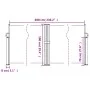 Toldo lateral retráctil blanco 100x600 cm de vidaXL, Sombrillas - Ref: Foro24-4004586, Precio: 104,65 €, Descuento: %