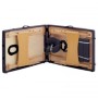 Camilla de masaje plegable 2 zonas madera morado de vidaXL, Mesas de masaje - Ref: Foro24-110186, Precio: 169,64 €, Descuento: %