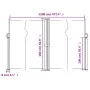 Toldo lateral retráctil gris taupe 160x1200 cm de vidaXL, Sombrillas - Ref: Foro24-4004829, Precio: 149,00 €, Descuento: %
