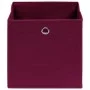 Cajas de almacenaje 4 uds tela rojo oscuro 32x32x32 cm de vidaXL, Cestas para almacenaje - Ref: Foro24-288341, Precio: 24,87 ...