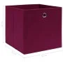 Cajas de almacenaje 4 uds tela rojo oscuro 32x32x32 cm de vidaXL, Cestas para almacenaje - Ref: Foro24-288341, Precio: 24,87 ...