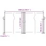 Toldo lateral retráctil gris taupe 140x1000 cm de vidaXL, Sombrillas - Ref: Foro24-4004724, Precio: 127,50 €, Descuento: %