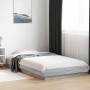 Estructura de cama con luces LED madera gris Sonoma 90x200 cm de vidaXL, Camas y somieres - Ref: Foro24-3281124, Precio: 161,...