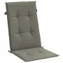 Cojines para silla respaldo alto 2 uds tela gris oscuro melange de vidaXL, Cojines para sillas y sofás - Ref: Foro24-4002415,...