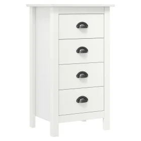 Mesita de noche Hill madera maciza de pino blanco 46x35x49,5 cm de vidaXL, Aparadores - Ref: Foro24-288912, Precio: 107,88 €,...