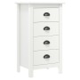 Mesita de noche Hill madera maciza de pino blanco 46x35x49,5 cm de vidaXL, Aparadores - Ref: Foro24-288912, Precio: 114,51 €,...