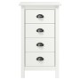 Mesita de noche Hill madera maciza de pino blanco 46x35x49,5 cm de vidaXL, Aparadores - Ref: Foro24-288912, Precio: 114,51 €,...