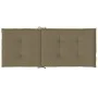 Cojines silla respaldo alto 2 uds tela taupe melange 120x50x4cm de vidaXL, Cojines para sillas y sofás - Ref: Foro24-4002436,...