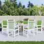Cojines silla respaldo bajo 6 ud tela verde melange 100x50x4 cm de vidaXL, Cojines para sillas y sofás - Ref: Foro24-4002462,...